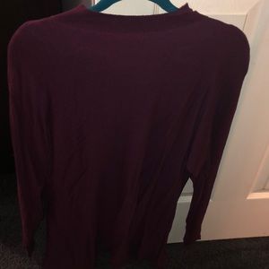 Open Back Sweater Maroon